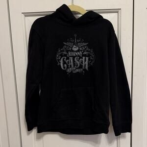 Johnny Cash Black Hoodie Size Toddler 5T